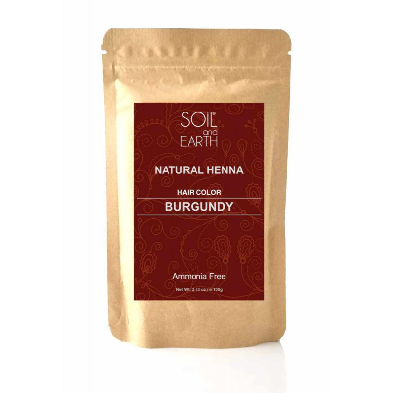 Ziołowa henna do włosów soli and earth 100g burgund