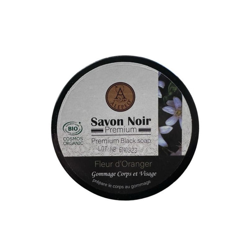 Czarne Mydło Aleppo Neroli BIO Kwiat Pomarańczy |Savon Noir Cosmos Organic 250g