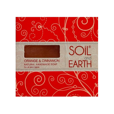 Orientalne mydło soil and earth z pomarańczą i cynamonem