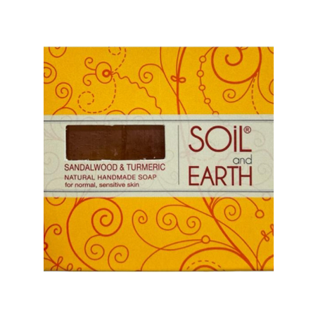 Mydło soil and earth Sandal wood and turmetic Sandałowiec i kurkuma