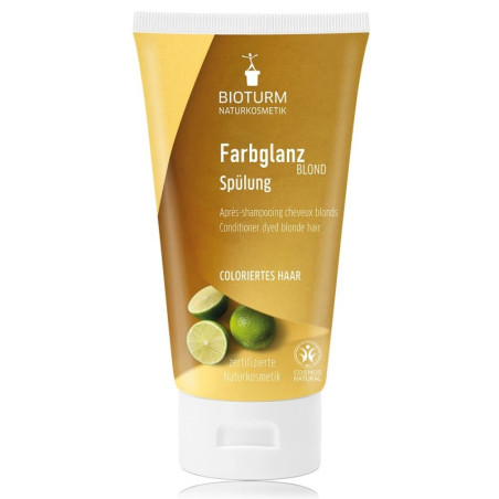 Odżywka do włosów blond farbowanych, z cytryną i melisą, No.114, Certyfikat COSMOS NATURAL, 150 ml, BIOTURM