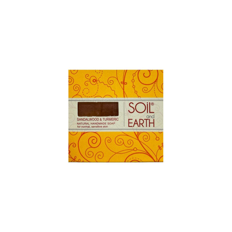 Mydełko mini Sandałowiec i Kurkuma 15g SOIL AND EARTH