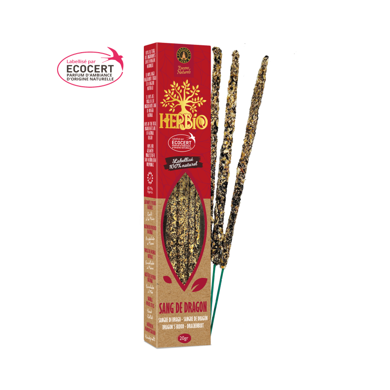 Kadzidełka Smocza Krew HERBIO 100% naturalne Ecocert 20g
