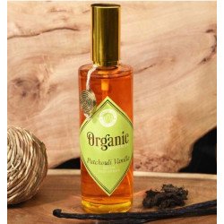 Luksusowy spray zapachowy z olejkiem eterycznym Wanilia & Paczuli 100 ml. Organic Goodness Song of India